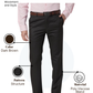 Raymond Men Brown Slim Fit Structure Trouser