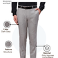 Raymond Men Grey Slim Fit Structure Trouser