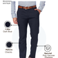 Raymond Men Blue Slim Fit Checks Trouser