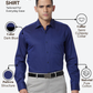 Raymond Men Blue Regular Fit Structure Formal Shirt