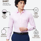 Raymond Men Pink Slim Fit Structure Formal Shirt