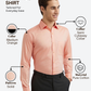 Raymond Men Orange Slim Fit Solid Formal Shirt