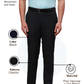 Raymond Men Black Slim Fit Checks Trouser