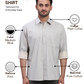 Colorplus Men Blue Regular Fit Printed Casual Shirt