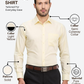 Raymond Men Yellow Slim Fit Solid Formal Shirt