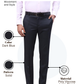 Raymond Men Blue Slim Fit Solid Trouser