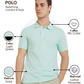Parx Men Green Regular Fit Solid Polo Neck Collar T-Shirt