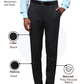 Raymond Men Black Slim Fit Solid Trouser