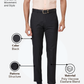 Raymond Men Black Slim Fit Structure Trouser