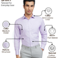 Park Avenue Men Purple Slim Fit Structure Formal Shirt