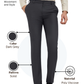 Raymond Men Grey Slim Fit Solid Trouser