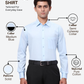 Raymond Men Blue Slim Fit Solid Formal Shirt