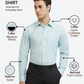 Raymond Men Green Slim Fit Solid Formal Shirt