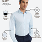 Raymond Men Blue Slim Fit Solid Formal Shirt