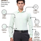 Park Avenue Men Green Slim Fit Solid Formal Shirt