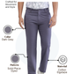 Colorplus Men Grey Regular Fit Solid Trouser