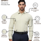 Park Avenue Men Green Slim Fit Structure Formal Shirt