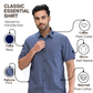 Colorplus Men Blue Regular Fit Printed Casual Shirt