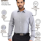 Park Avenue Men Grey Slim Fit Structure Formal Shirt