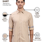 Parx Men Brown Slim Fit Printed Casual Shirt
