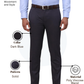 Raymond Men Blue Slim Fit Solid Trouser
