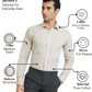 Park Avenue Men Brown Slim Fit Structure Formal Shirt