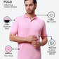 Park Avenue Men Pink Slim Fit Two Tone Polo Neck Collar T-Shirt