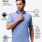 Park Avenue Men Blue Slim Fit Two Tone Polo Neck Collar T-Shirt