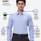 Raymond Men Blue Slim Fit Checks Formal Shirt