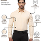 Park Avenue Men Yellow Slim Fit Structure Formal Shirt