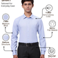 Park Avenue Men Blue Slim Fit Structure Formal Shirt
