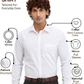 Park Avenue Men White Slim Fit Structure Formal Shirt