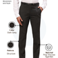 Raymond Men Grey Slim Fit Structure Trouser