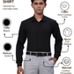 Park Avenue Men Black Slim Fit Solid Formal Shirt