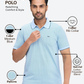 Park Avenue Men Blue Slim Fit Printed Polo Neck Collar T-Shirt