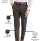 Raymond Men Brown Slim Fit Structure Trouser
