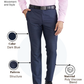 Raymond Men Blue Slim Fit Structure Trouser