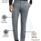 Raymond Men Grey Slim Fit Structure Trouser