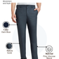 Raymond Men Blue Slim Fit Solid Trouser