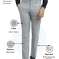 Raymond Men Grey Slim Fit Structure Trouser