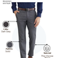 Raymond Men Grey Slim Fit Solid Trouser