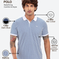 Park Avenue Men Blue Slim Fit Printed Polo Neck Collar T-Shirt