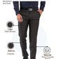 Raymond Men Brown Slim Fit Structure Trouser