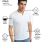 Parx Men White Regular Fit Solid Polo Neck Collar T-Shirt
