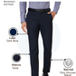 Raymond Men Blue Slim Fit Solid Trouser