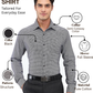 Raymond Men Black Slim Fit Structure Formal Shirt