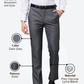Raymond Men Grey Slim Fit Solid Trouser