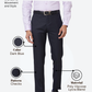 Raymond Men Blue Slim Fit Checks Trouser
