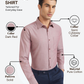 Raymond Men Red Slim Fit Solid Formal Shirt
