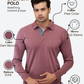 Colorplus Men Maroon Regular Fit Solid Polo Neck Collar T-Shirt